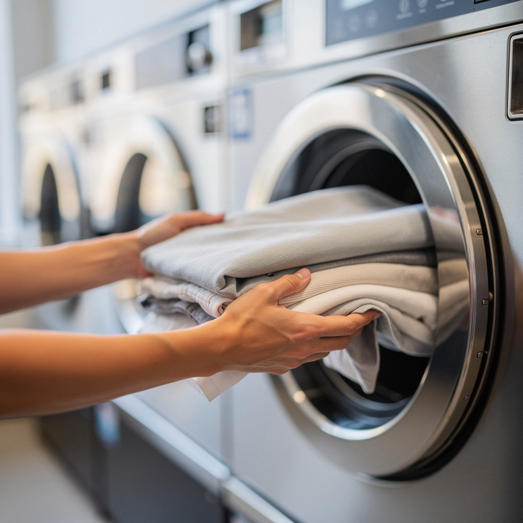 THE WASH HOUSE self-service coin-operated laundry machines at our San Diego laundromat